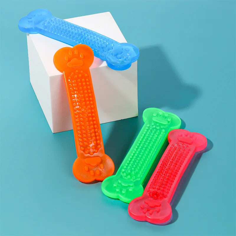 Dog Teether Training Games for The Dog Indestructible Pet Chew Toys Rubber Bone Toy Aggressive Chewers Dog Toothbrush
