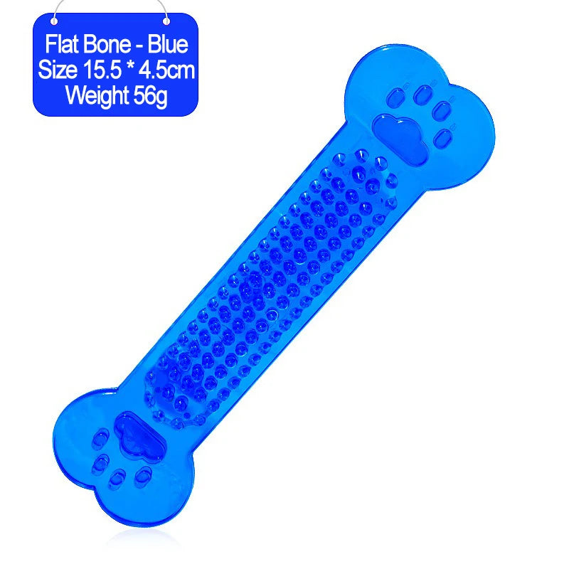 Dog Teether Training Games for The Dog Indestructible Pet Chew Toys Rubber Bone Toy Aggressive Chewers Dog Toothbrush