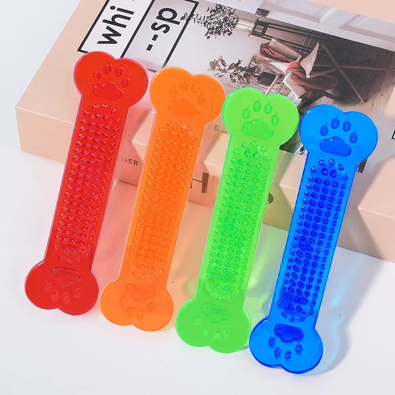 Dog Teether Training Games for The Dog Indestructible Pet Chew Toys Rubber Bone Toy Aggressive Chewers Dog Toothbrush