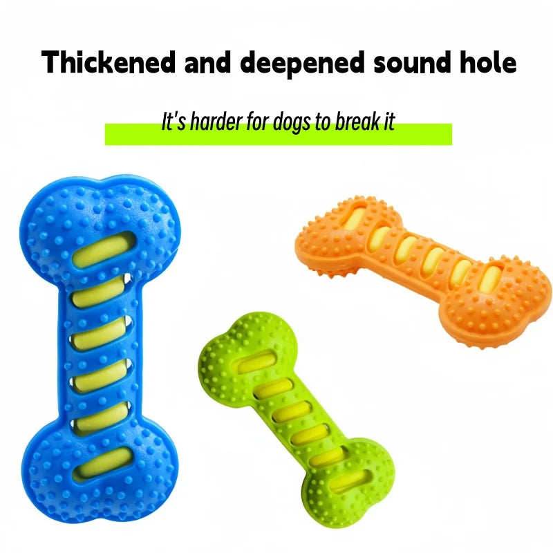 Interactive Training Dog Chew Toy Rubber Bone Molar Stick Teeth Cleaning Wear-resistant Puppy Daily Chewing Supplies