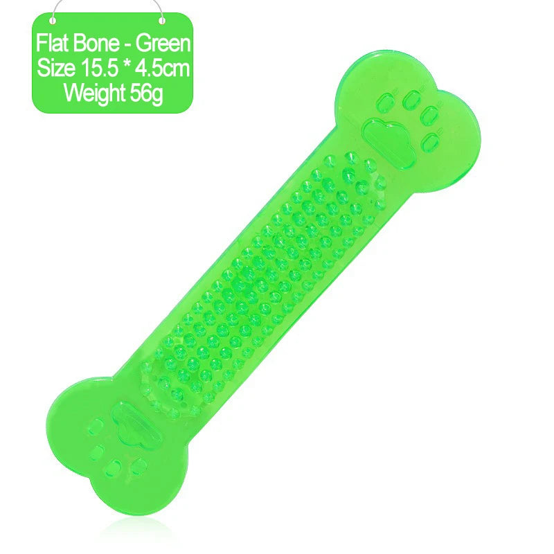 Dog Teether Training Games for The Dog Indestructible Pet Chew Toys Rubber Bone Toy Aggressive Chewers Dog Toothbrush