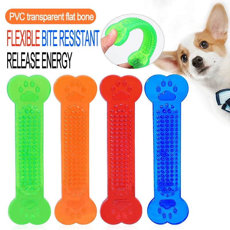 Dog Teether Training Games for The Dog Indestructible Pet Chew Toys Rubber Bone Toy Aggressive Chewers Dog Toothbrush