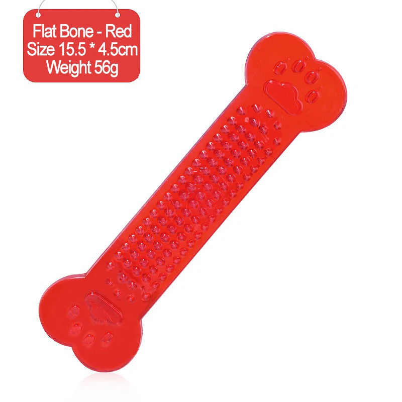 Dog Teether Training Games for The Dog Indestructible Pet Chew Toys Rubber Bone Toy Aggressive Chewers Dog Toothbrush