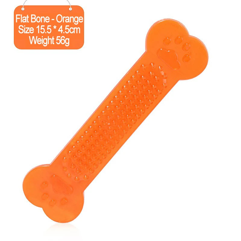 Dog Teether Training Games for The Dog Indestructible Pet Chew Toys Rubber Bone Toy Aggressive Chewers Dog Toothbrush